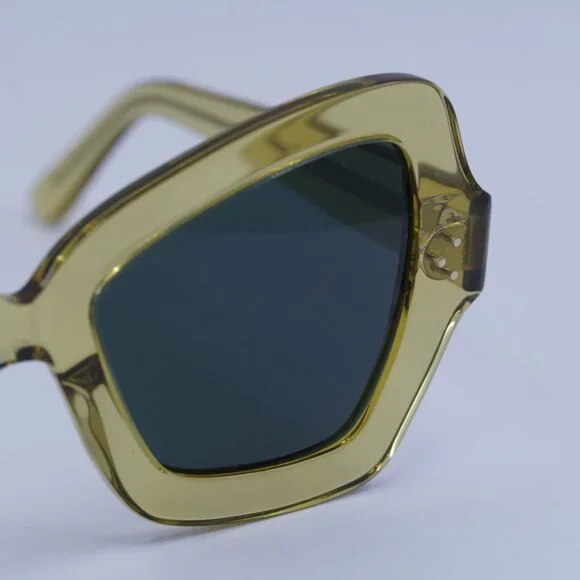 🕶️ New Celine CL40067I 47V Sunglasses - Yellow Frame, Grey Lenses